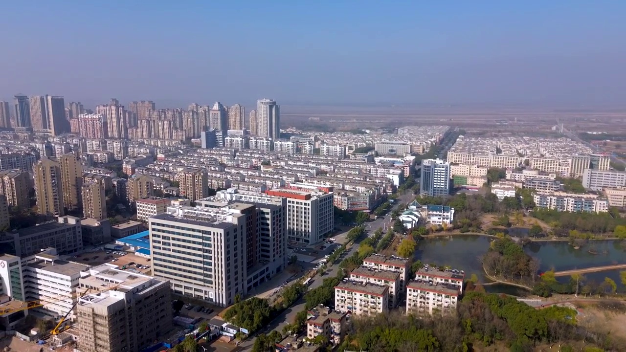 池州 清溪映月公园 汇景桥 百荷公园 东湖中路 清风西路 和泰星城视频素材