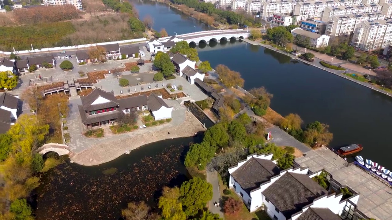 池州 清溪映月公园 汇景桥 百荷公园 东湖中路 清风西路 和泰星城视频素材