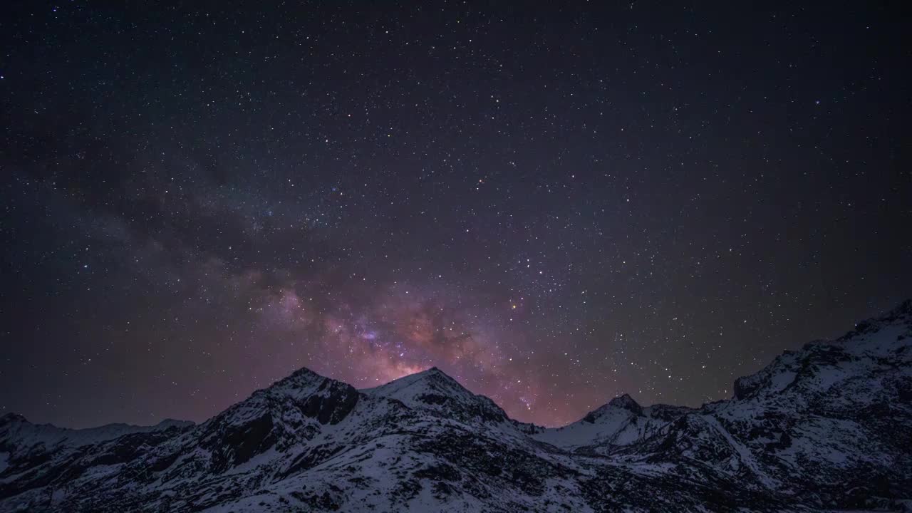 川西雪山星空银河视频购买