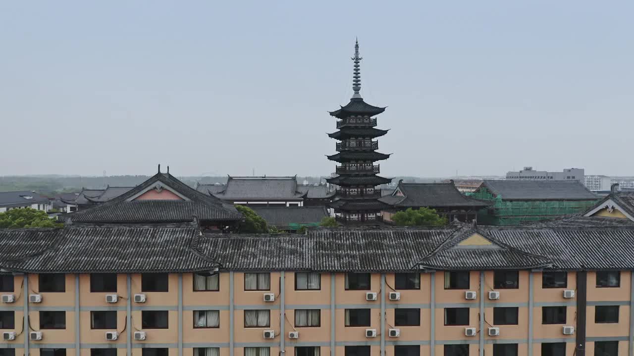 上海松江延寿寺李塔视频素材