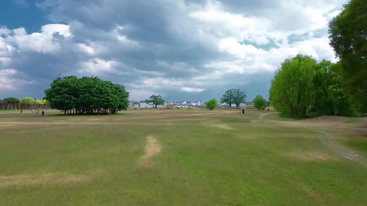 航拍大理喜洲夏日风光视频素材