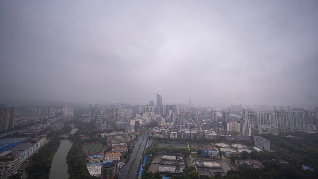 南宁的雨视频素材