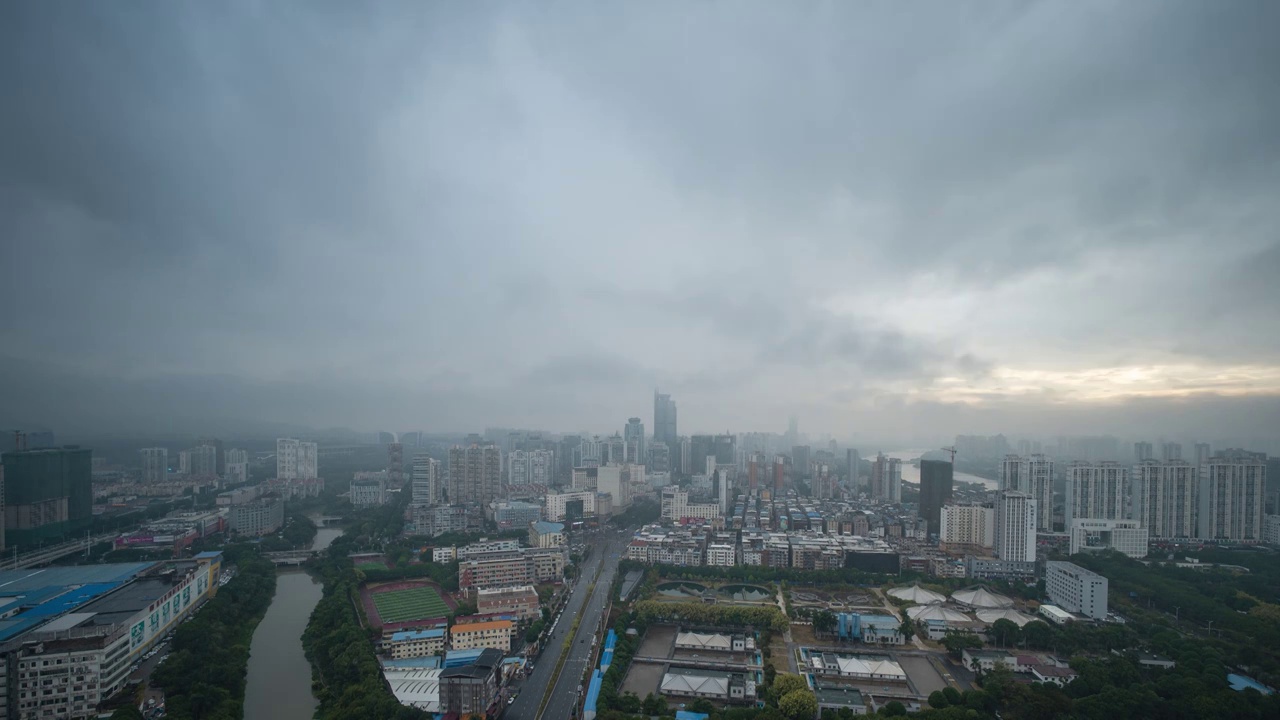 南宁的雨视频素材