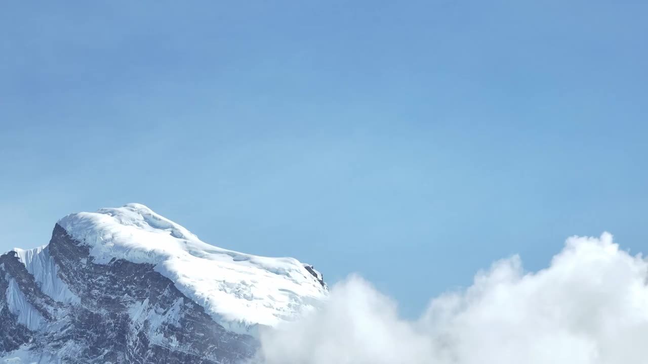 航拍中国西藏林芝雪山风光视频素材