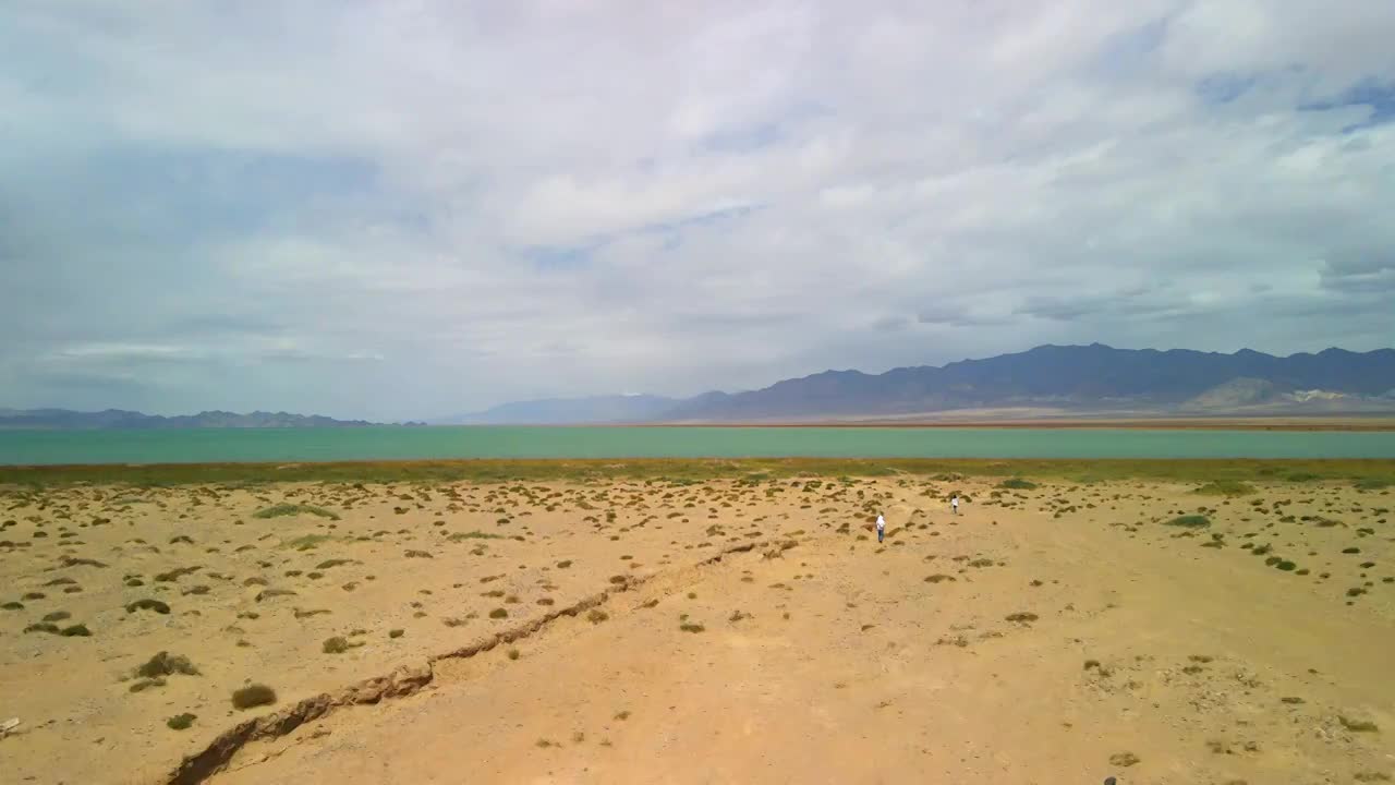 青海小柴旦湖风光视频素材