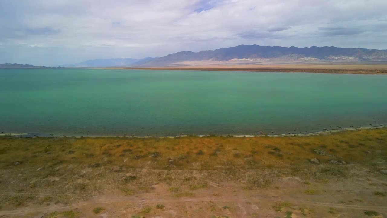 青海小柴旦湖风光视频素材