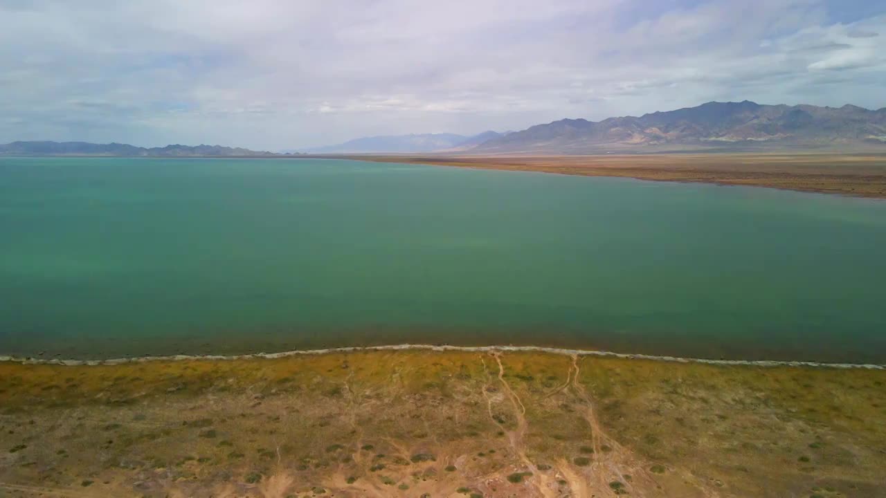 青海小柴旦湖风光视频素材