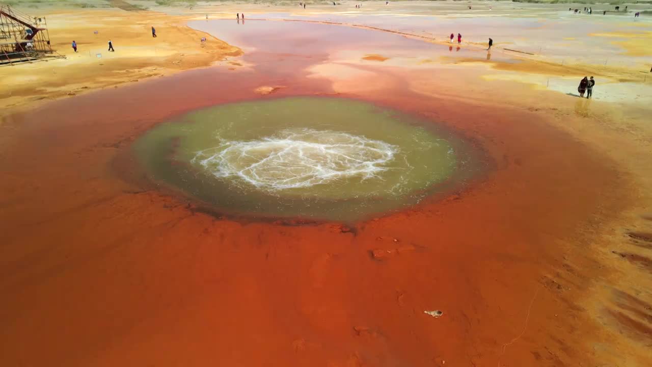 青海茫崖“艾肯泉”视频素材