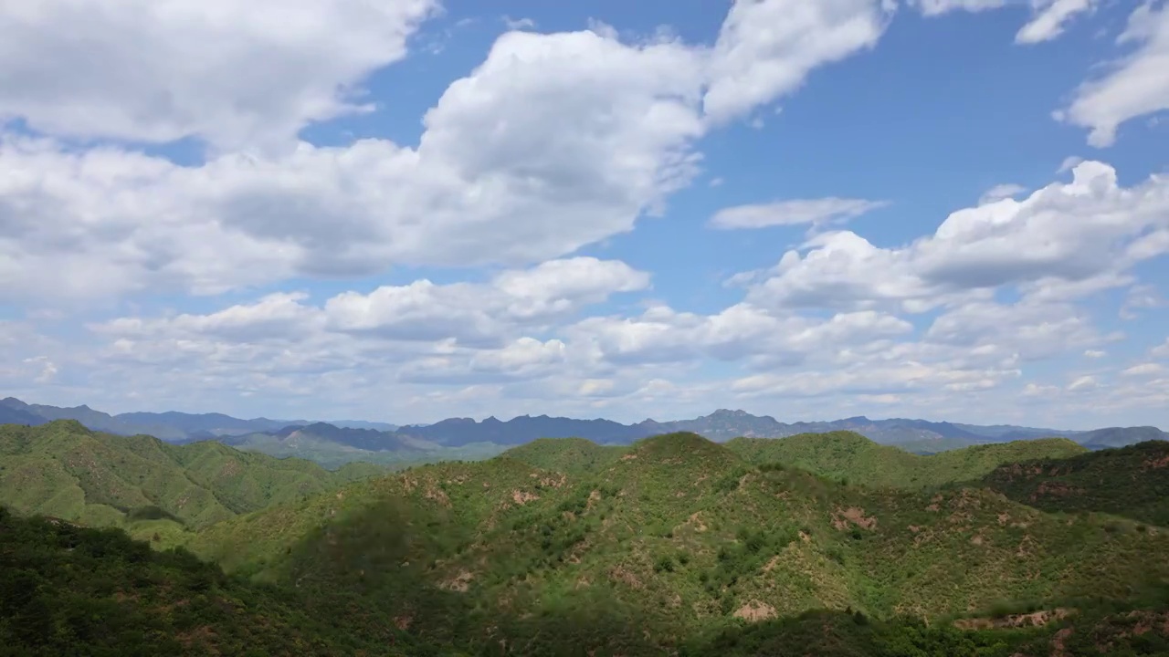 夏天山区的云视频素材