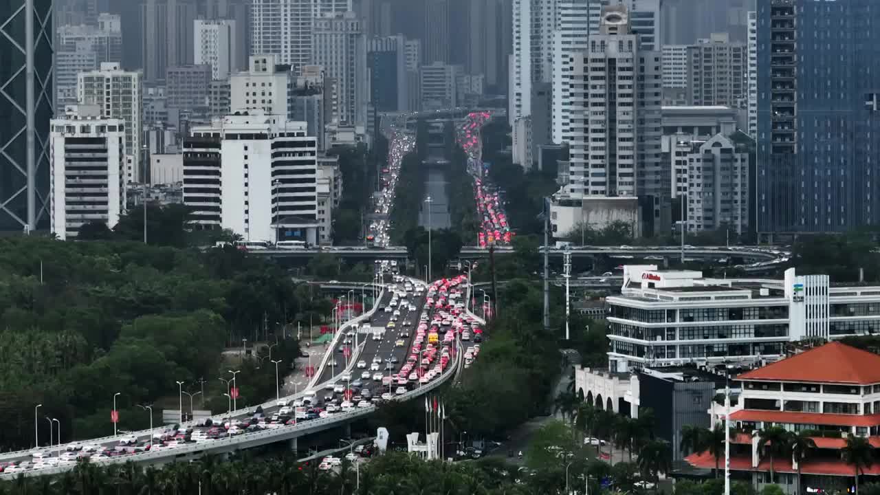 城市交通立交桥高架桥航拍视频下载