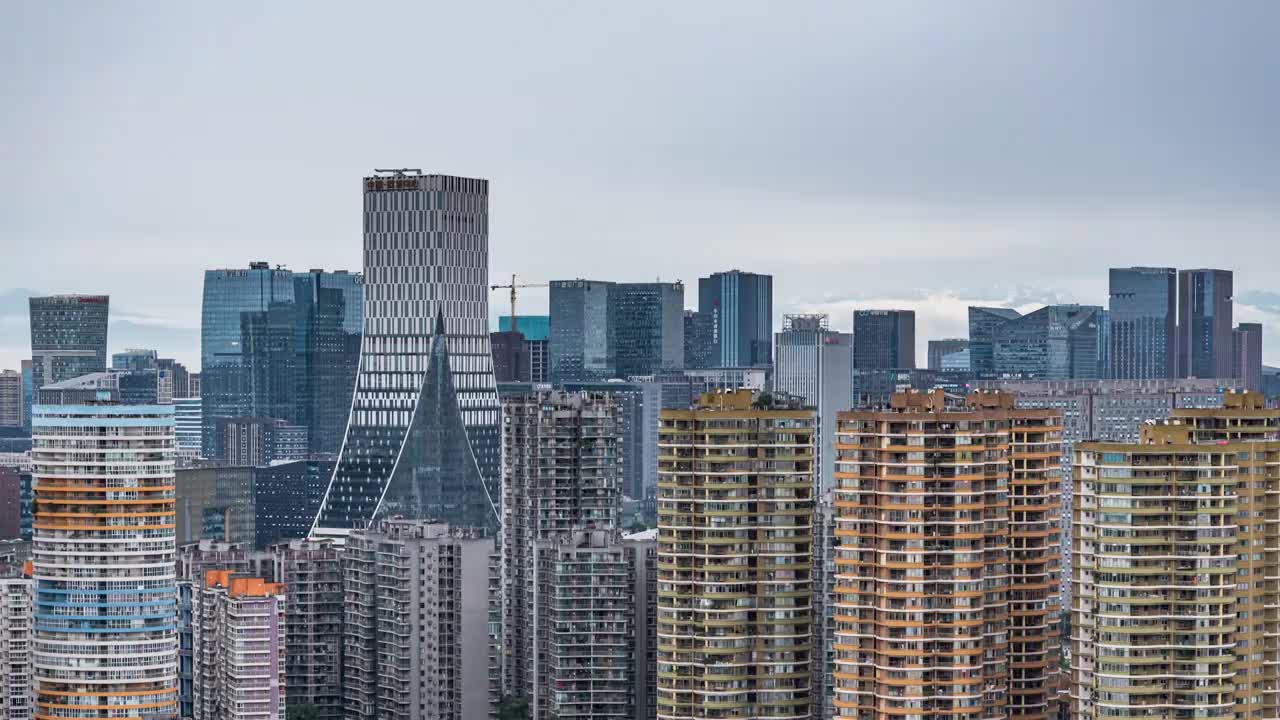 欧洲中心雪山城市夜景视频素材