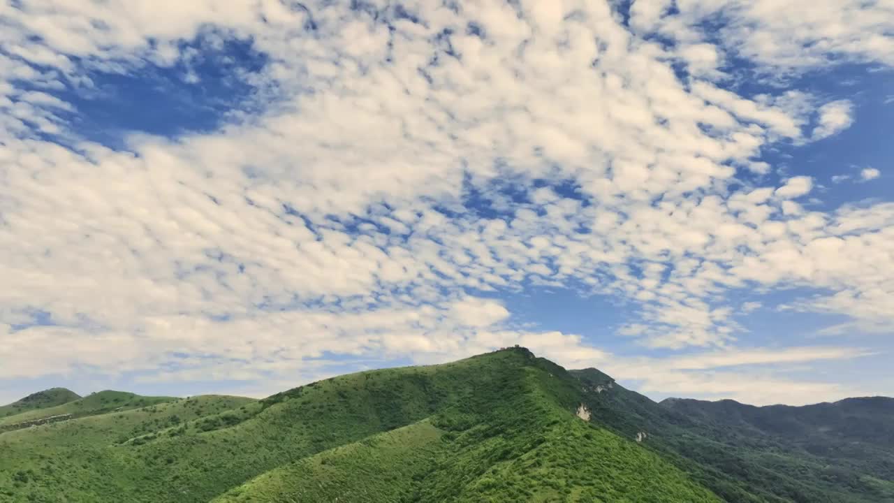 自然风景天空航拍蓝天白云视频素材