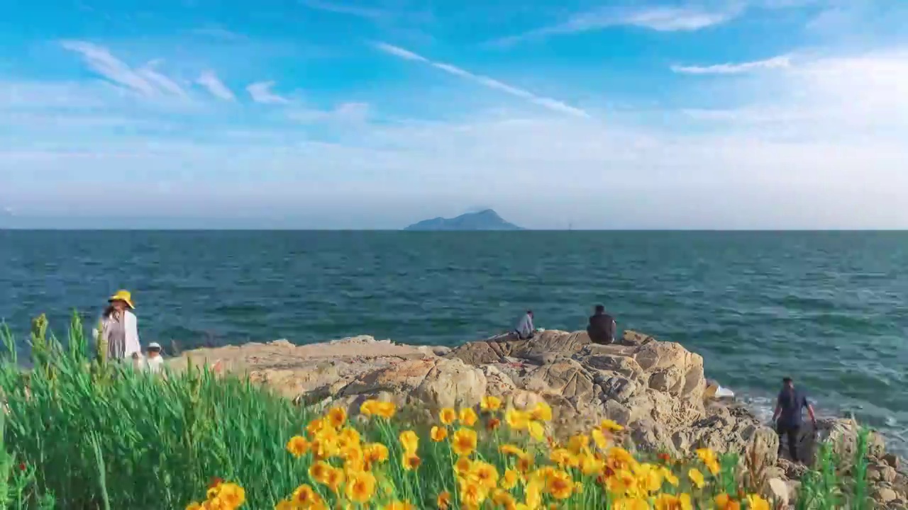 面朝大海心暖花开视频素材