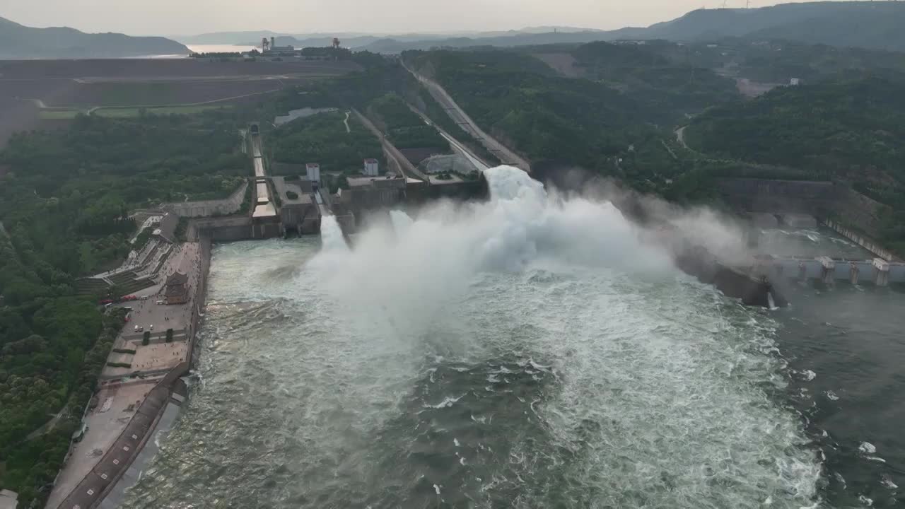 黄河小浪底调水调沙（合集）视频素材