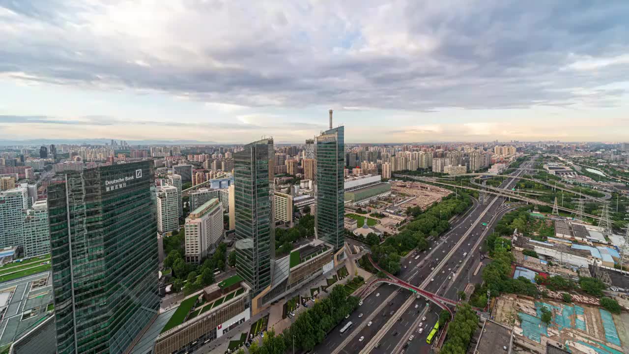 大望路四惠桥日转夜视频素材