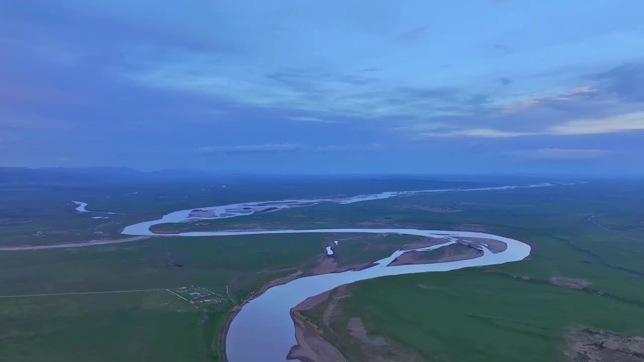 九曲黄河第一湾视频素材