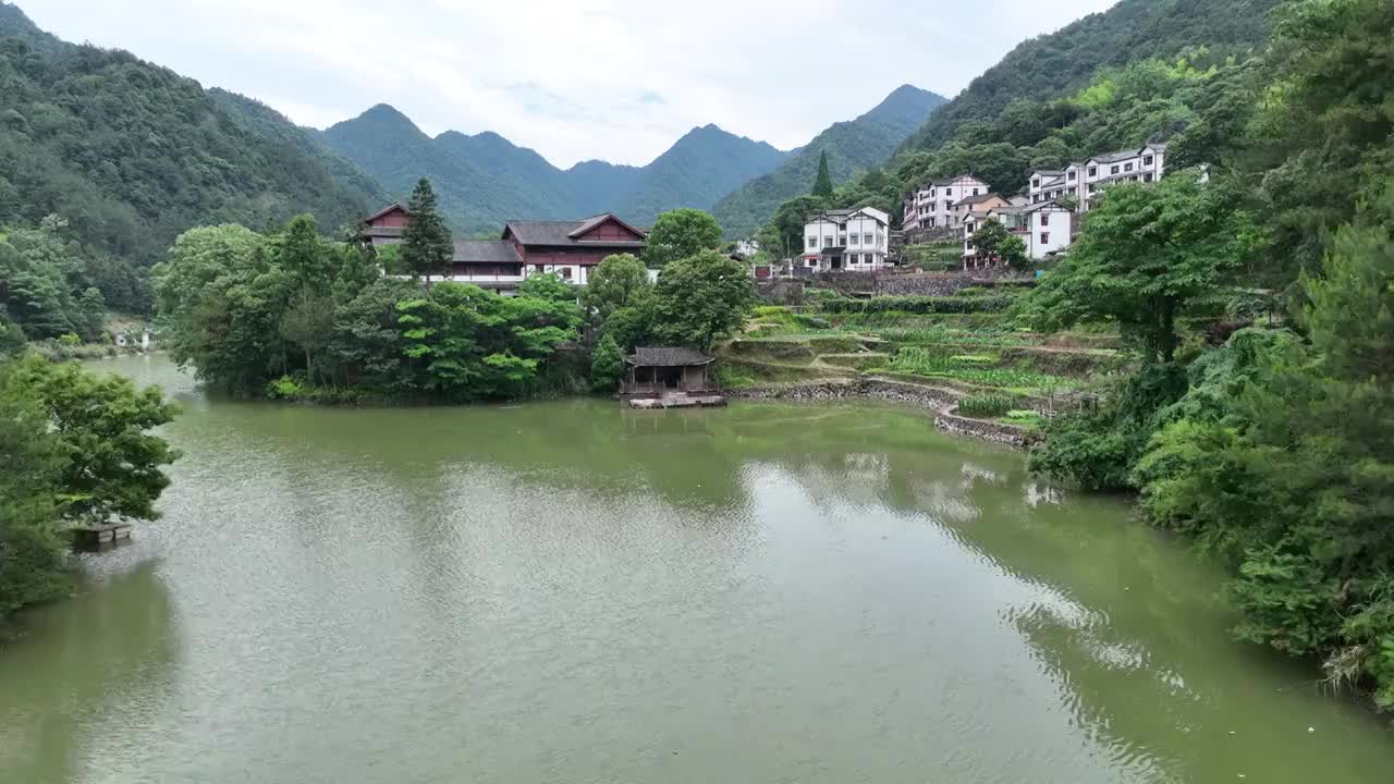 浙江青田刘伯温古村-石门洞景区视频素材