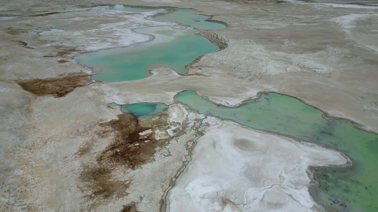 阿里地区湖泊盐湖视频素材