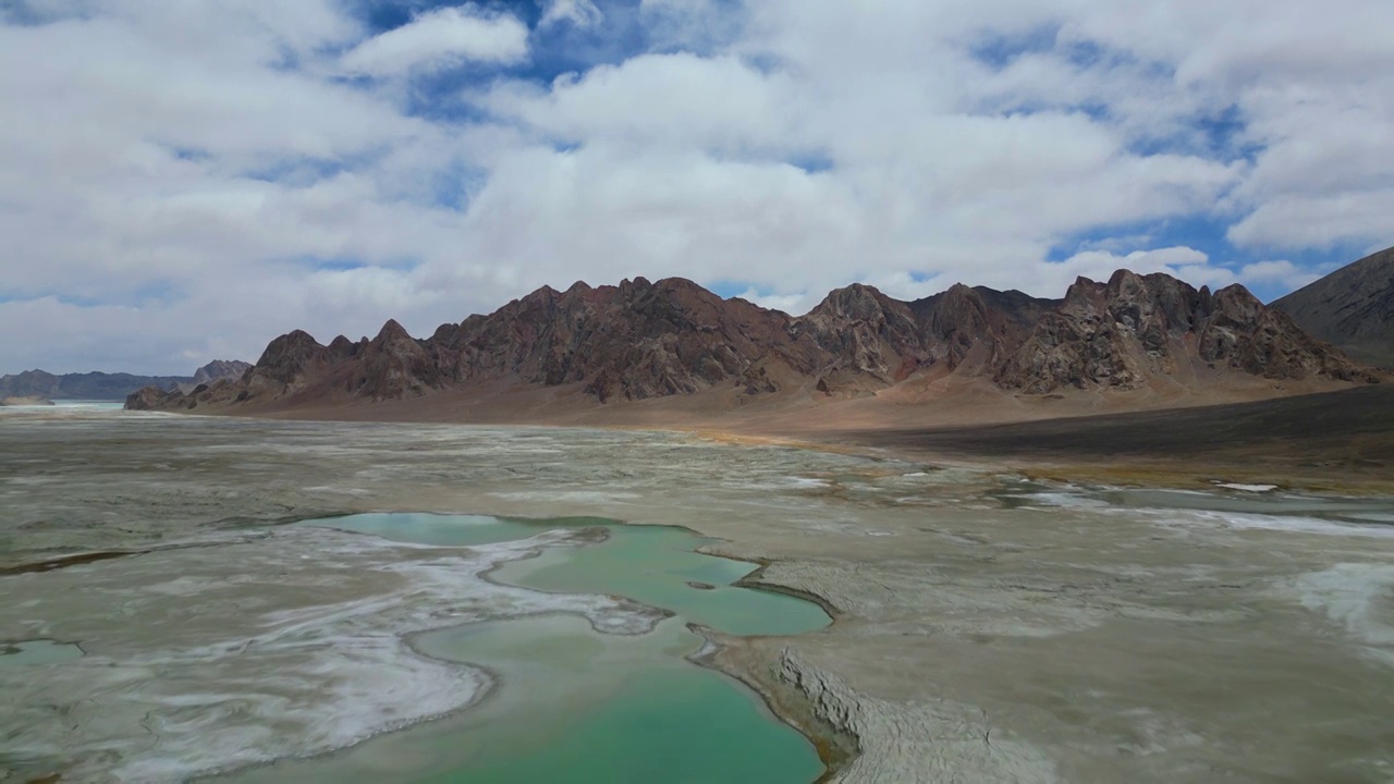 阿里地区湖泊盐湖视频素材