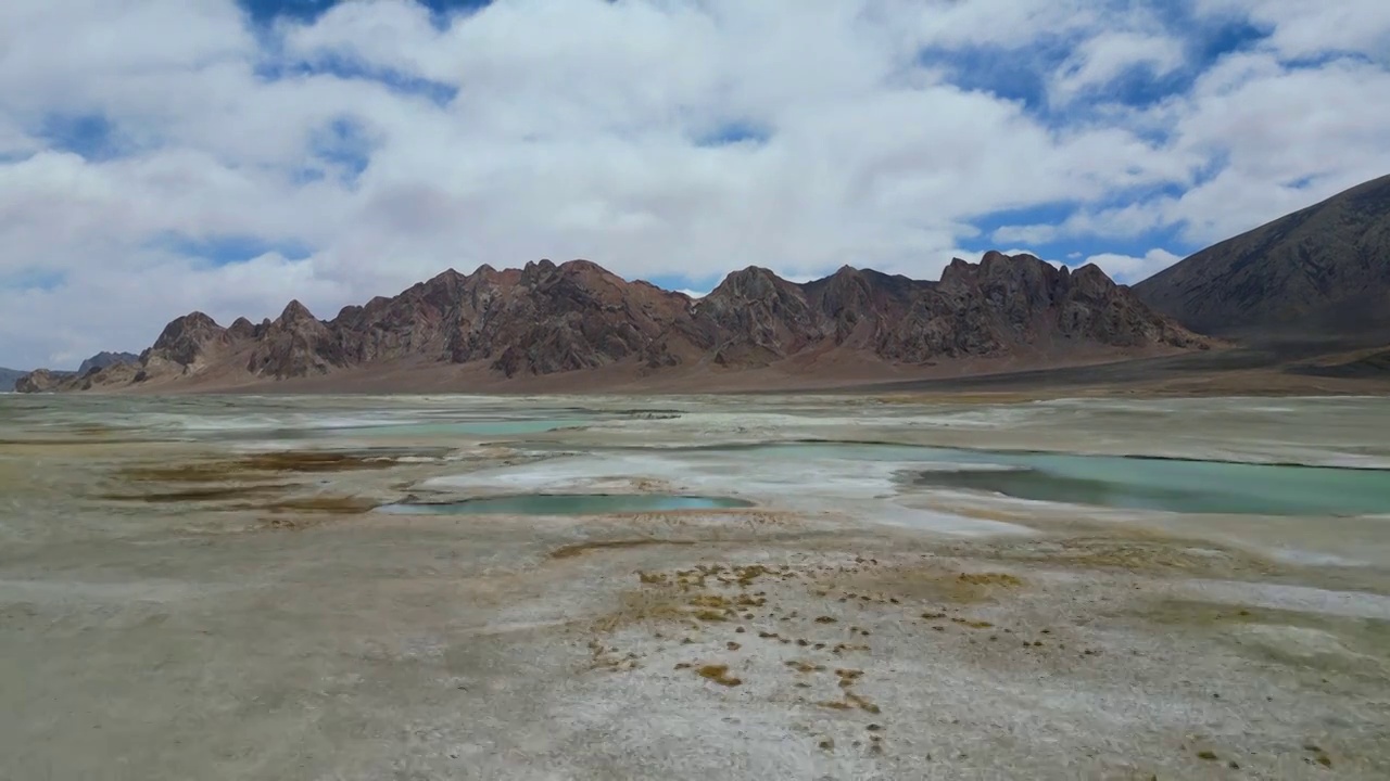 阿里地区湖泊盐湖视频素材