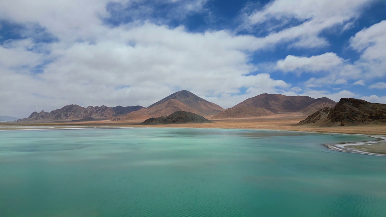 阿里地区湖泊盐湖视频素材