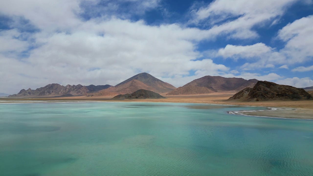 阿里地区湖泊盐湖视频素材