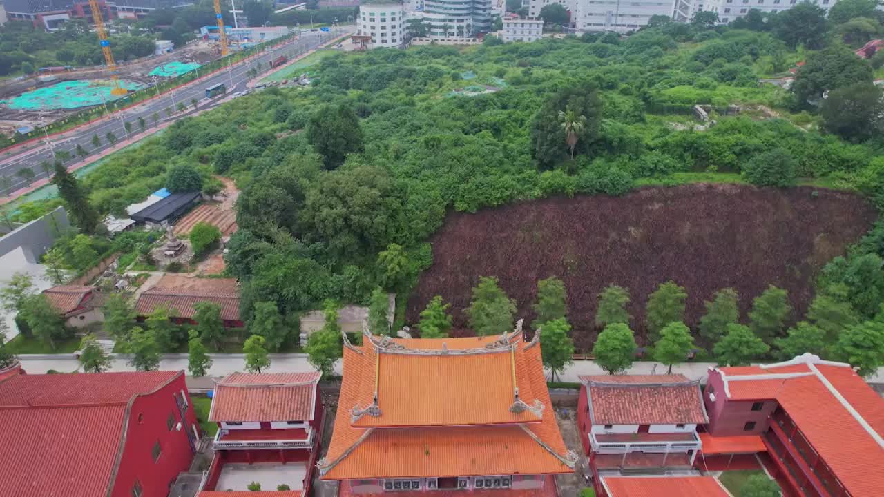 航拍漳州南山寺建筑风光视频素材