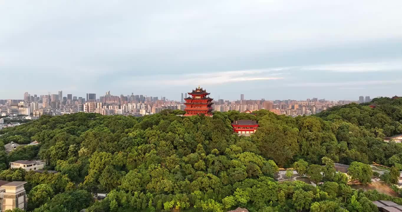 杭州西湖城隍阁城市风光视频素材