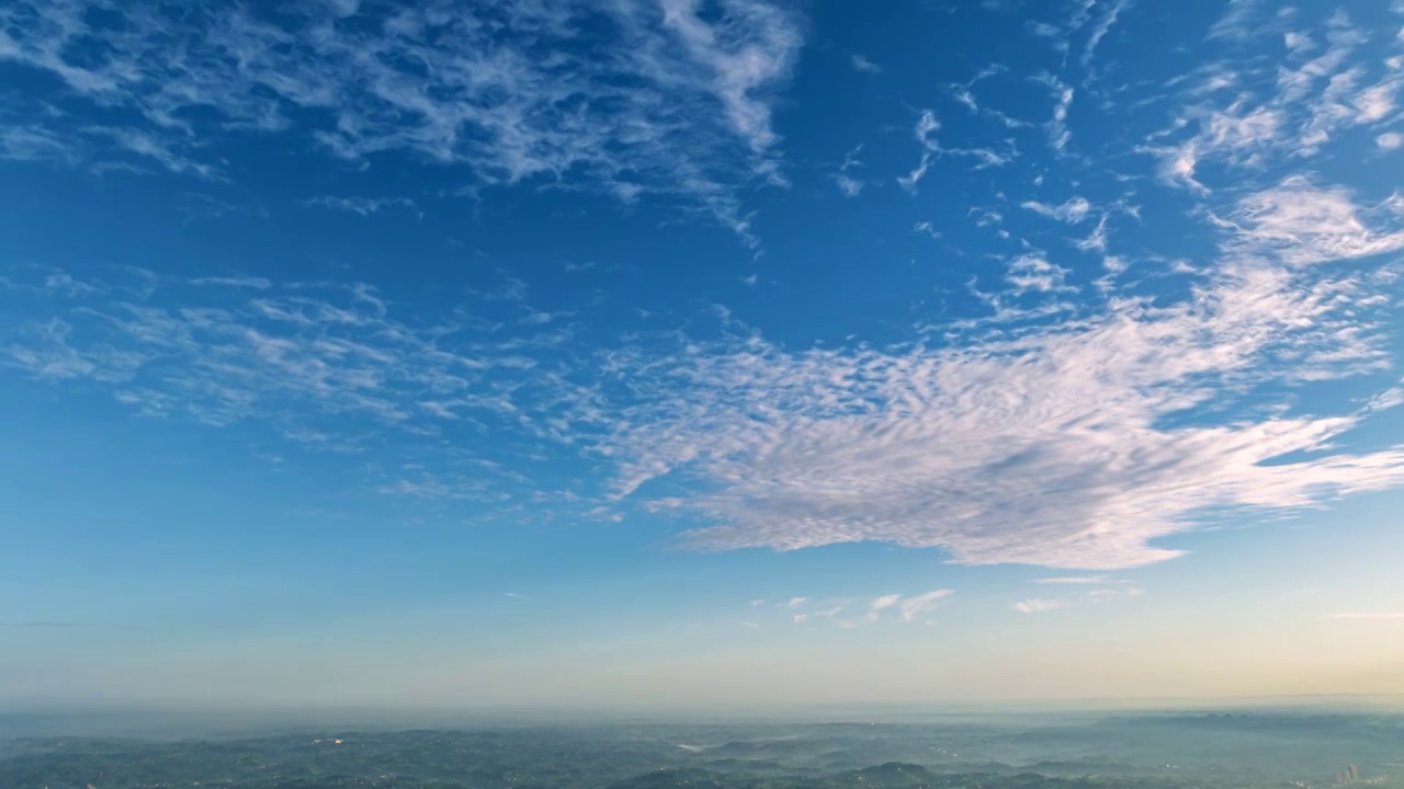 蓝天 白云 清凉 夏日 云景 延时摄影视频素材