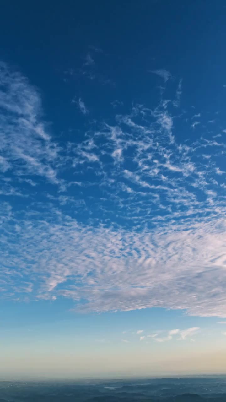 蓝天 白云 清凉 夏日 云景 延时摄影视频素材