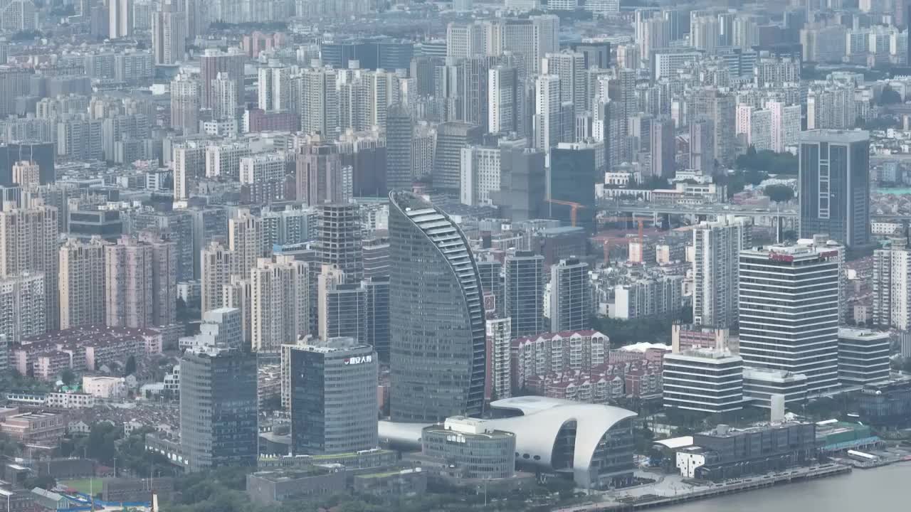 上海摩天大楼城市航拍视频素材