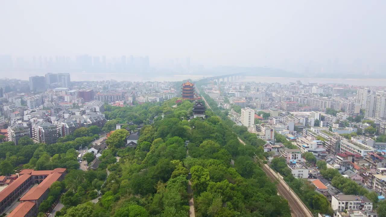 武汉黄鹤楼景区视频素材