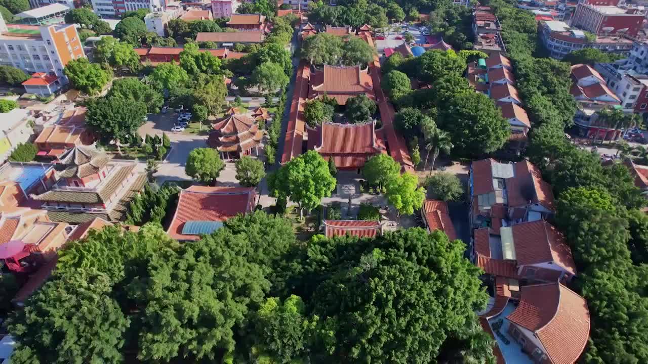 航拍泉州承天寺景观视频素材