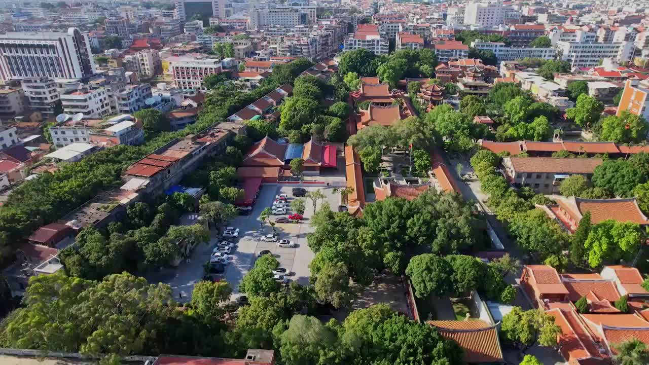 航拍泉州承天寺景观视频素材