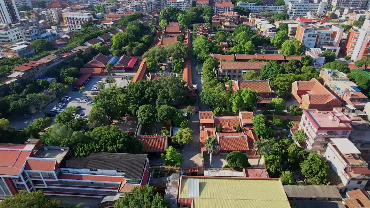 航拍泉州承天寺景观视频素材