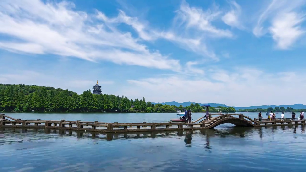 杭州西湖夏季风光视频素材