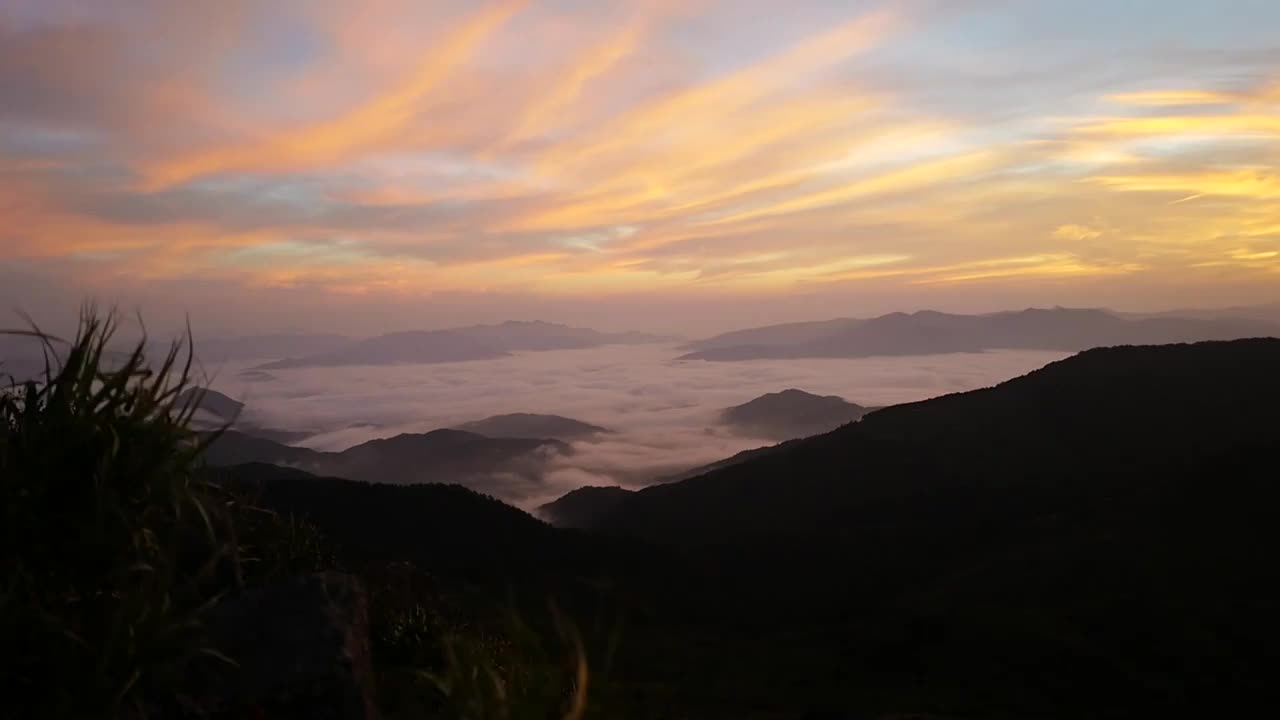 周宁仙风山日出视频素材