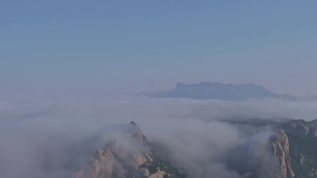 日照市九仙山云雾视频素材