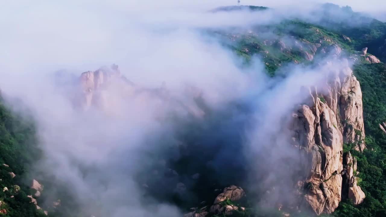 日照市九仙山云雾视频素材