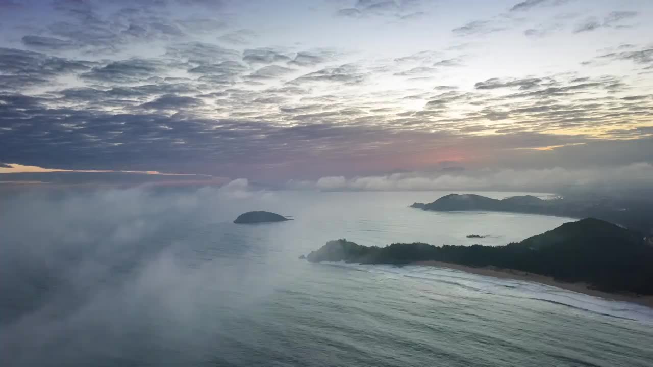 海南大花角日落延时视频素材