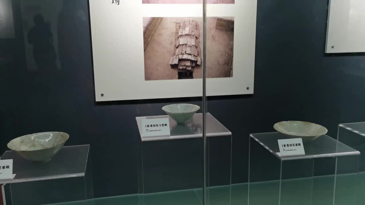 博物馆展厅及文物展示视频素材