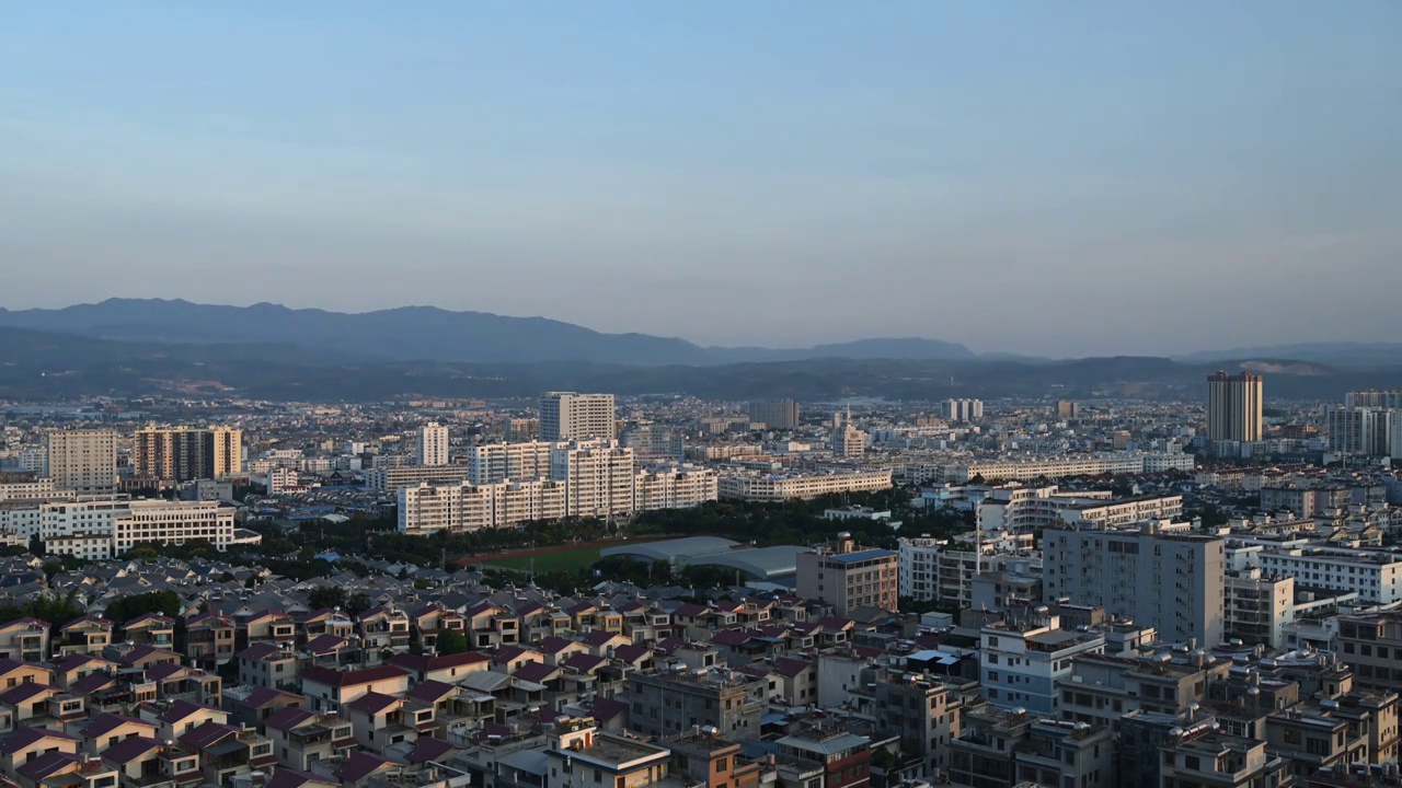 云南省红河州建水县城市延时风光视频素材