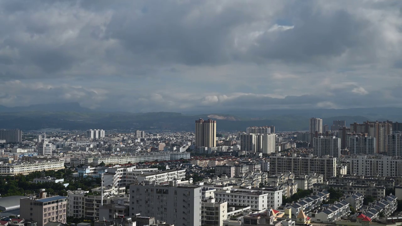 云南省红河州建水县城市延时风光视频素材