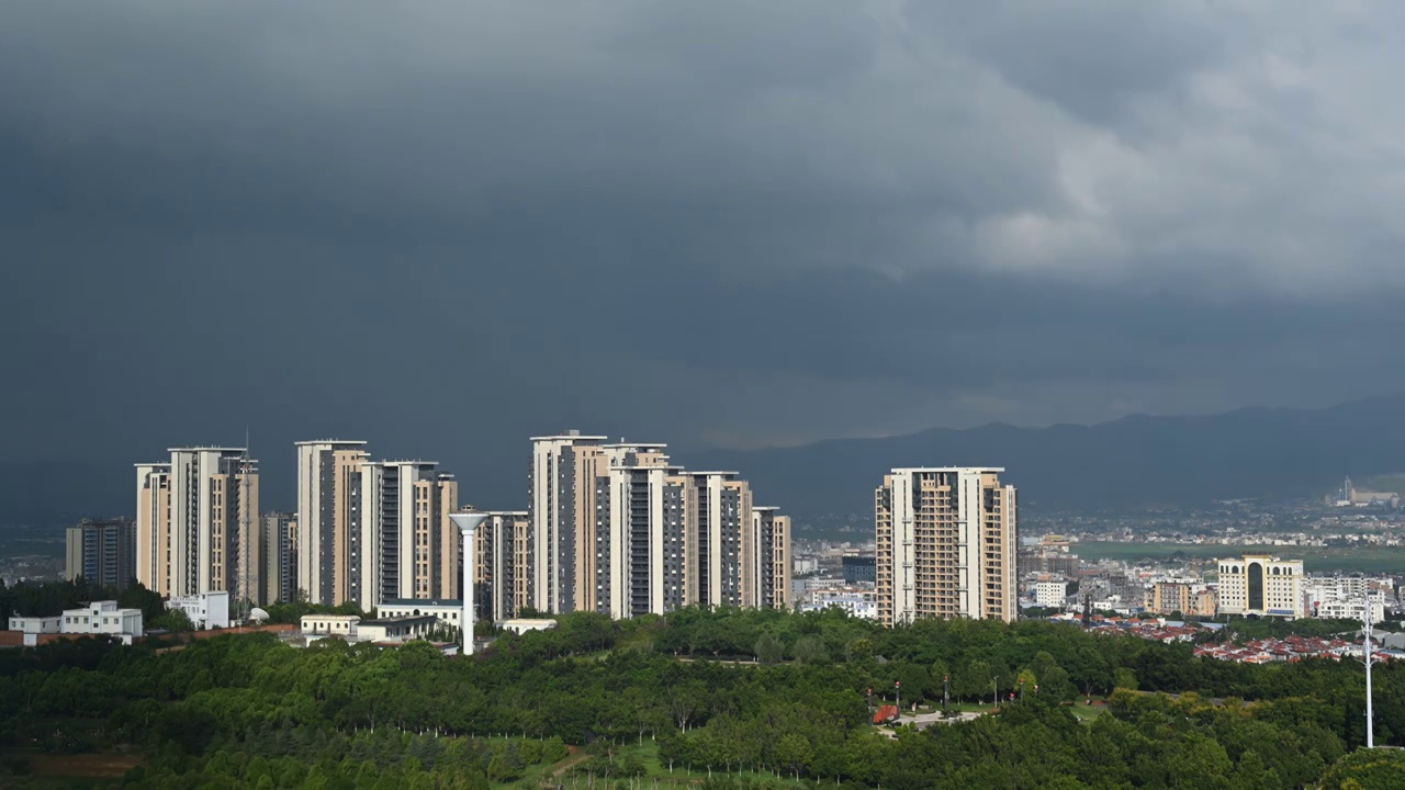 云南省红河州建水县城市延时风光视频素材