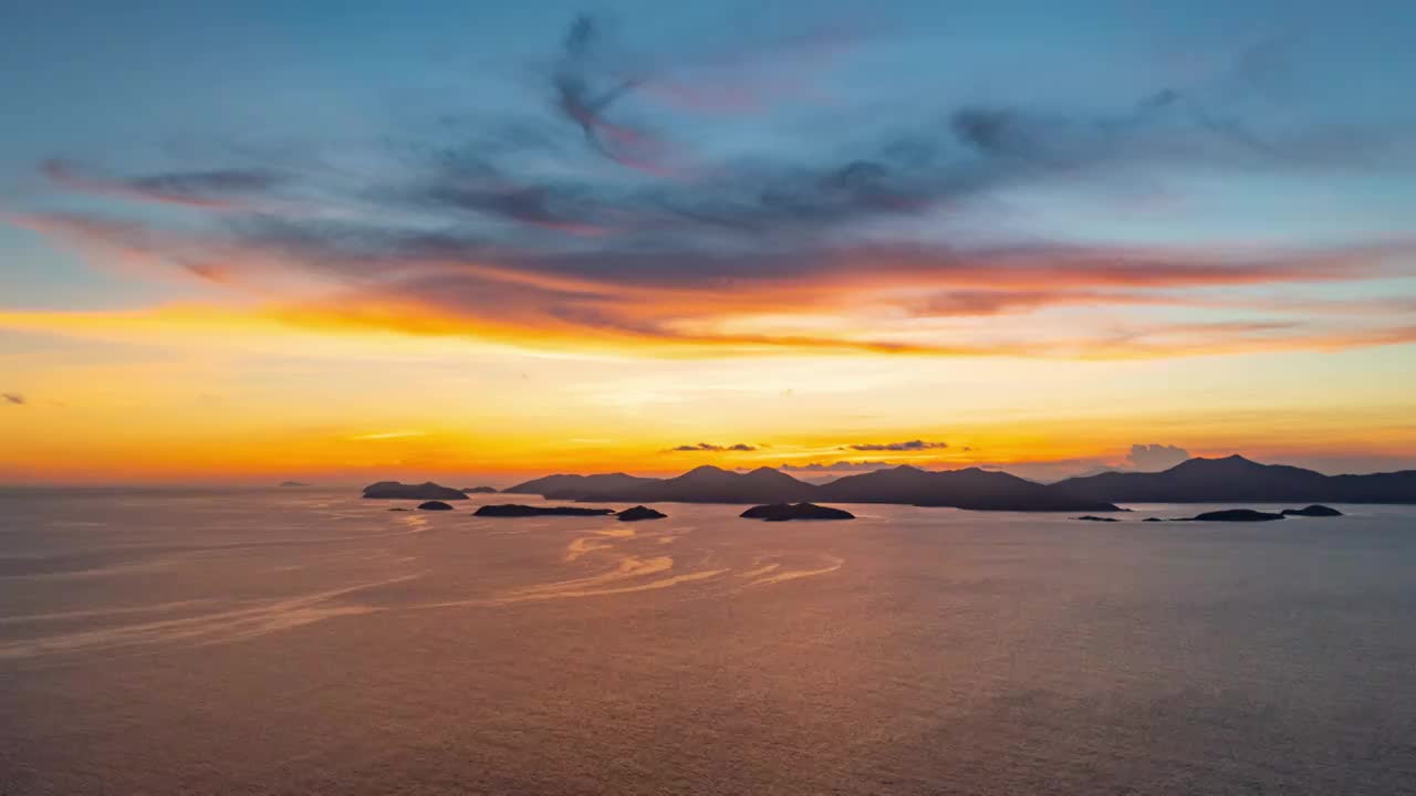 上川岛日落风光视频素材