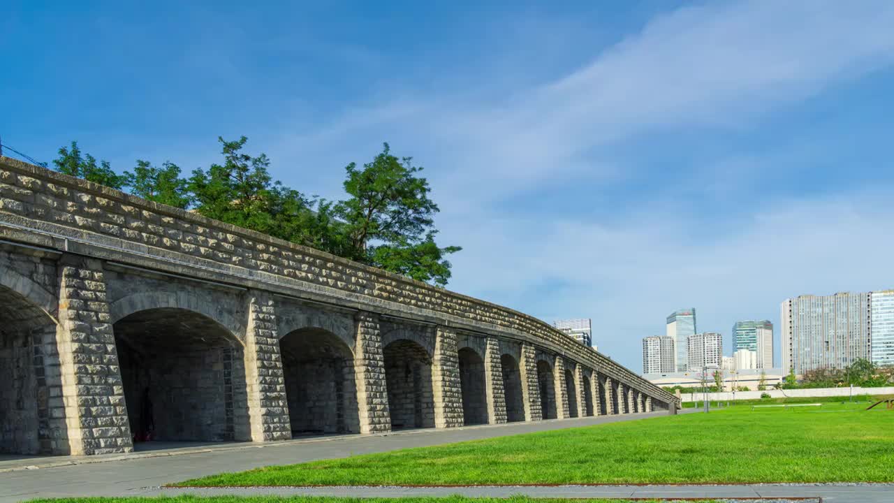 石家庄市大石桥风光延时视频素材