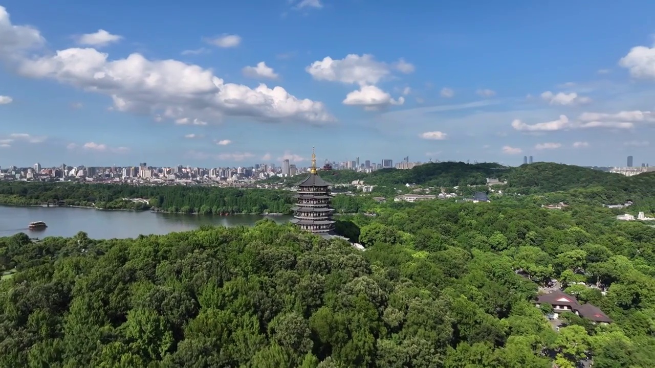 杭州西湖夏季风光视频素材