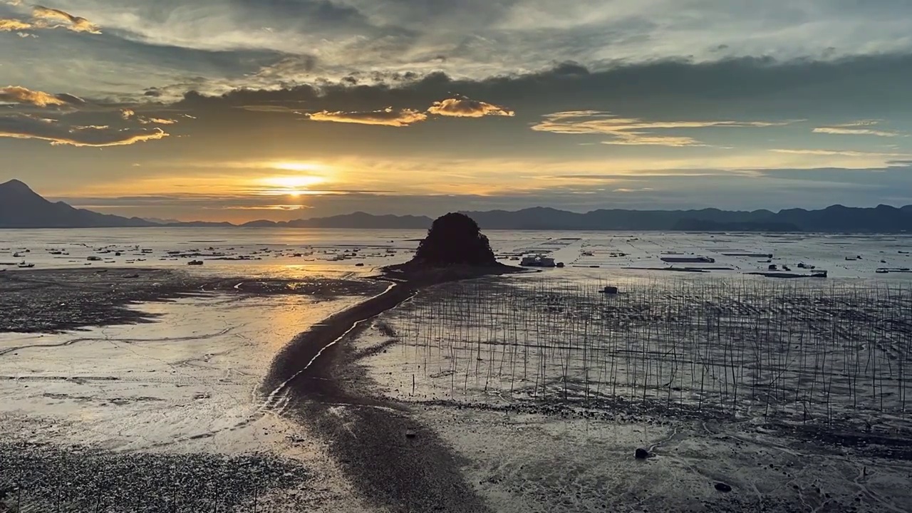 霞浦馒头山日出，海边的日出，霞浦日出，福建的海边视频素材