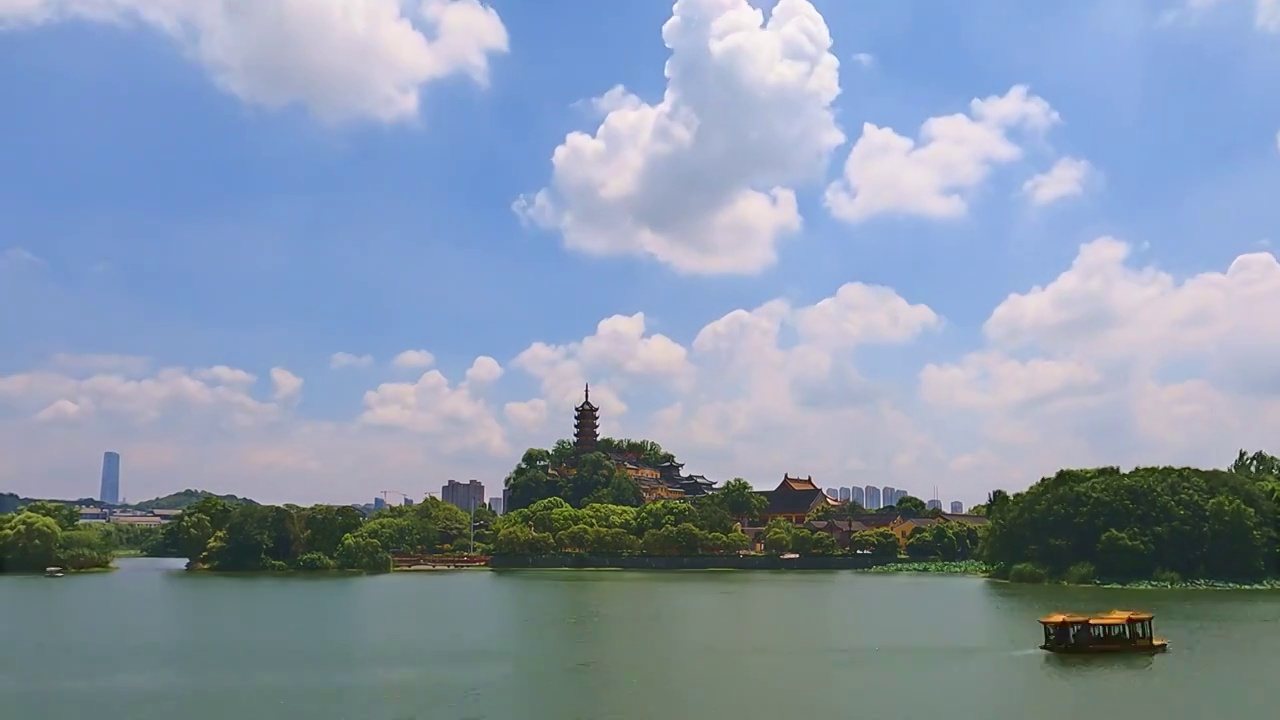 镇江金山寺视频素材