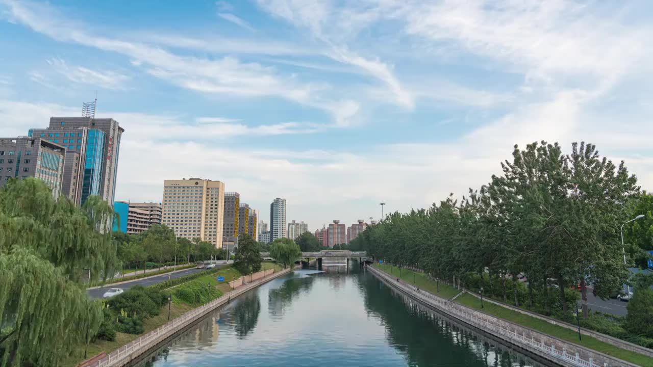 北京河流水系 京密引水渠视频素材